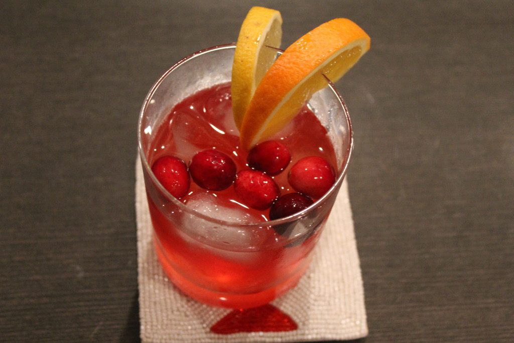 cranberry whiskey sour