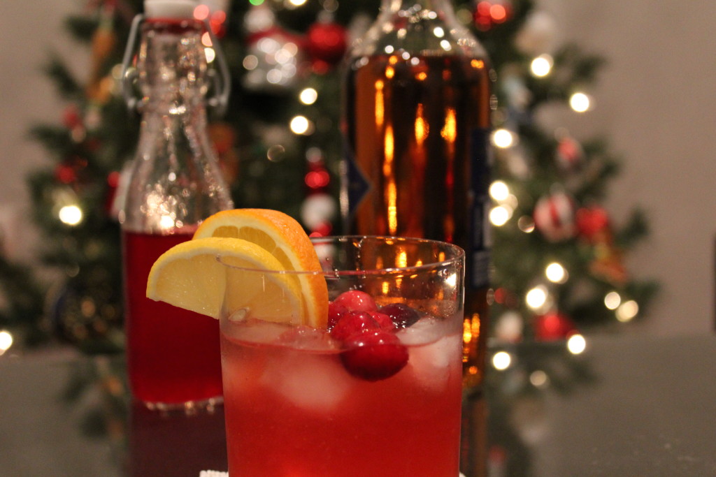 cranberry whiskey sour