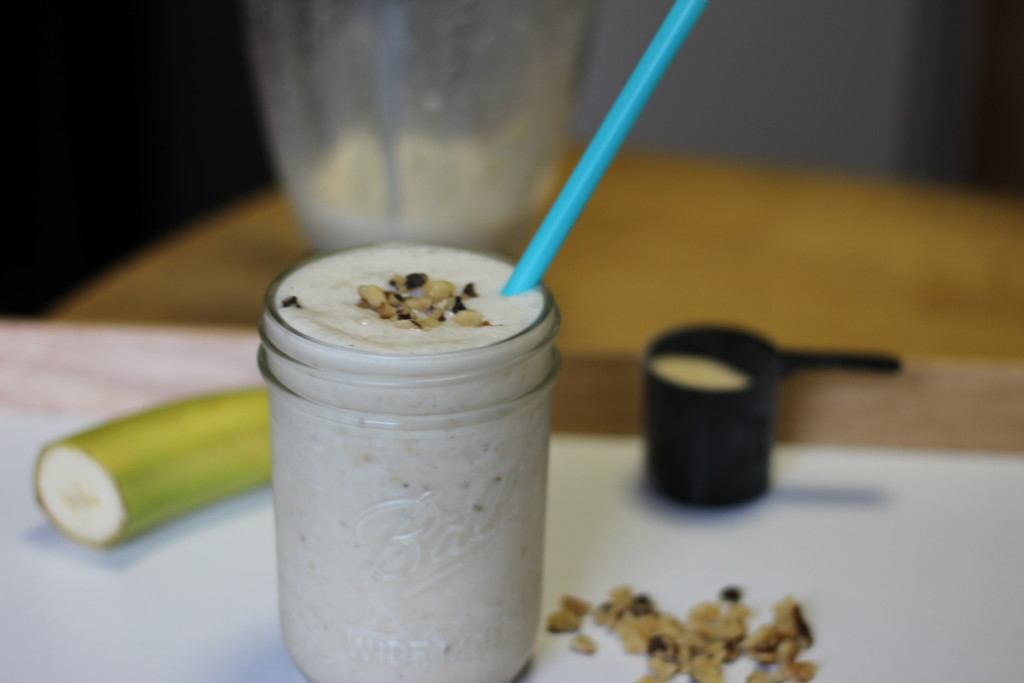 banana walnut protein shake