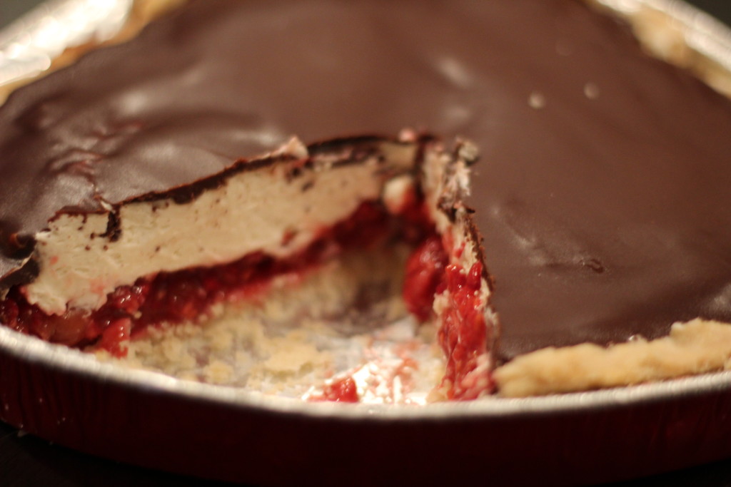 redberry cherry chocolate cream pie