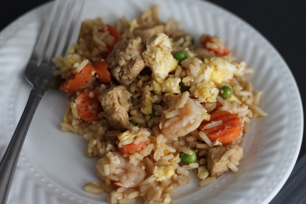 chicken and shrimp fried rice