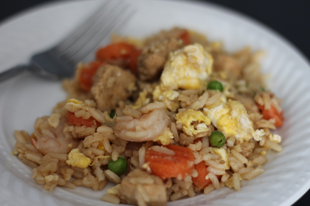 chicken and shrimp fried rice