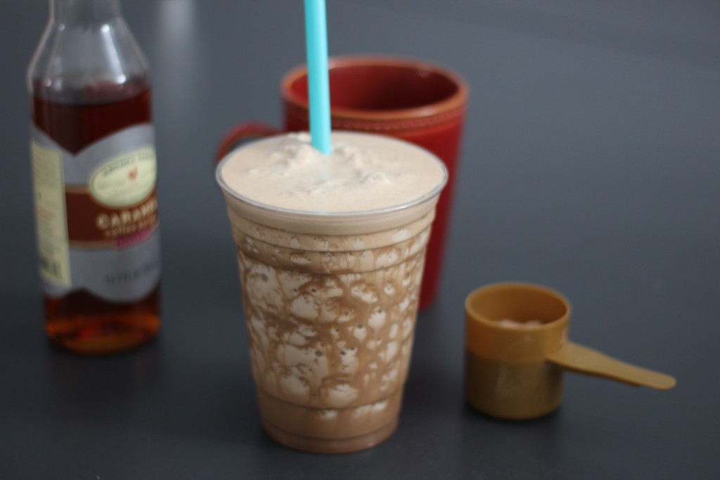 mocha caramel protein shake