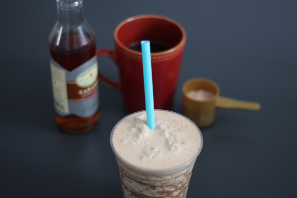 mocha caramel protein shake