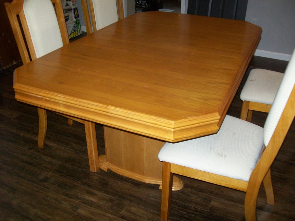 dining room table and chairs