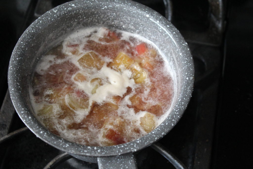 rhubarb simple syrup