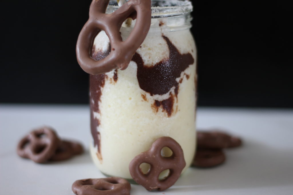 chocolate covered pretzel shake