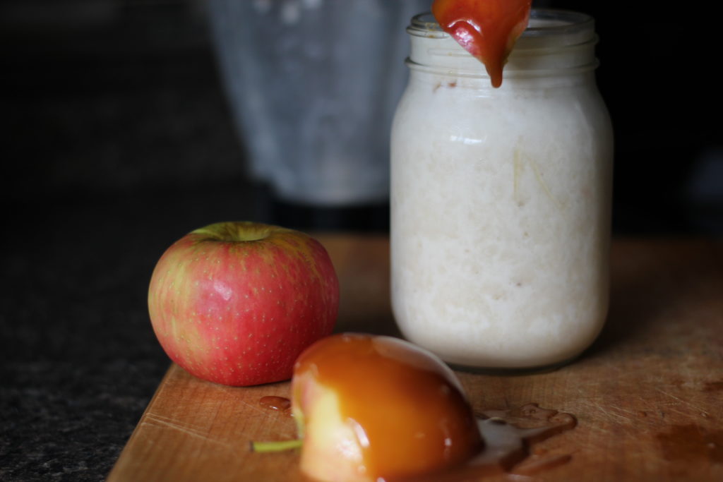 carame apple protein shake