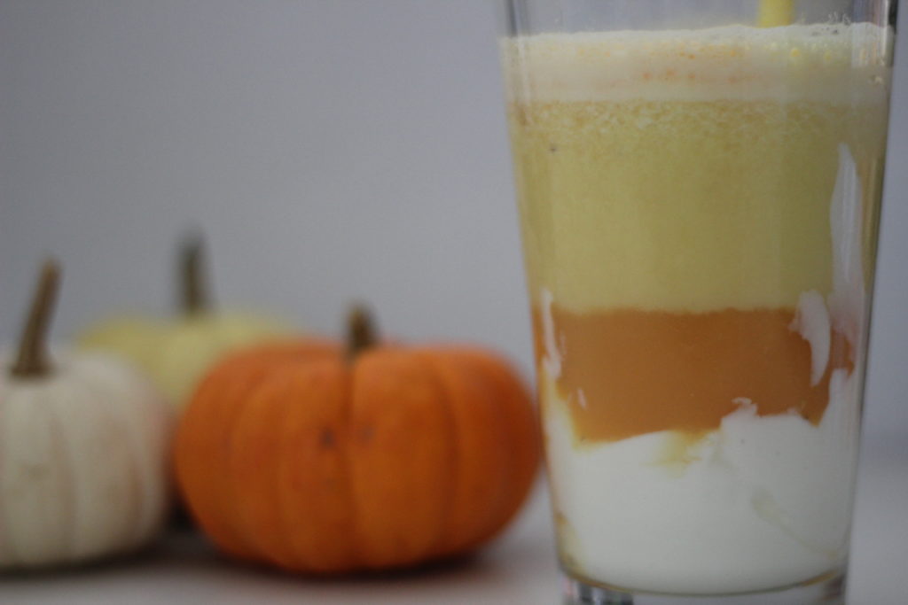 Failed candy corn protein shake