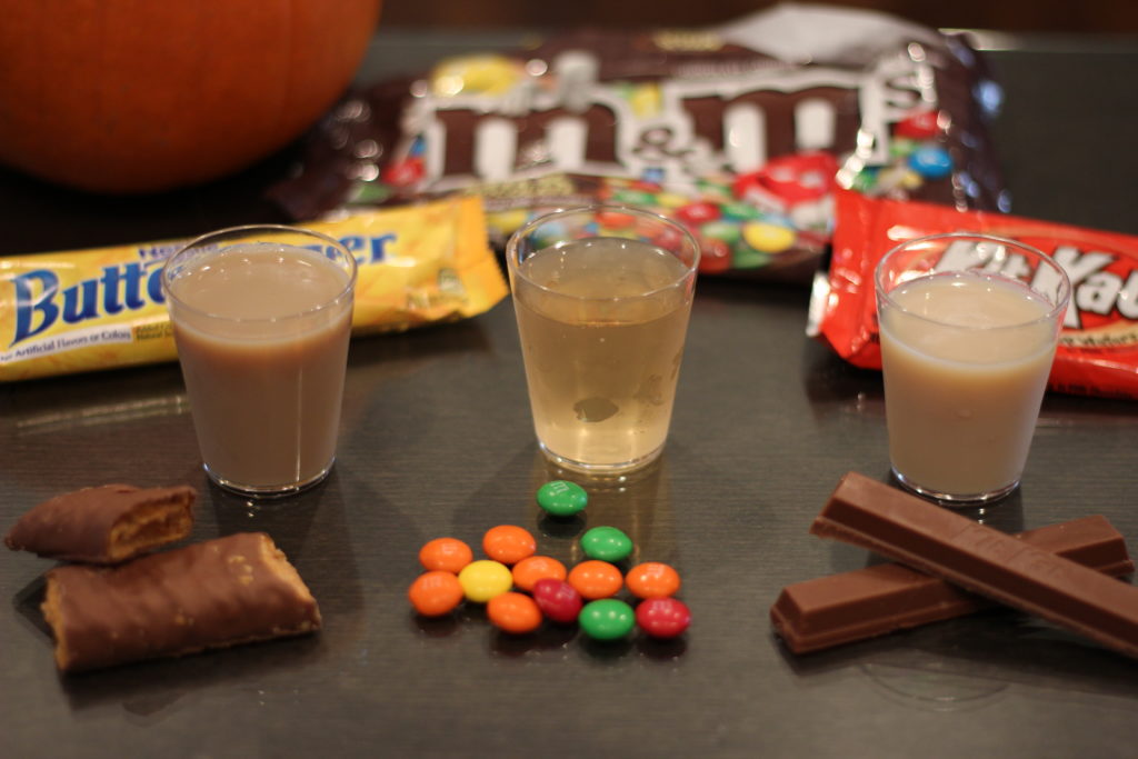 candy bar shots