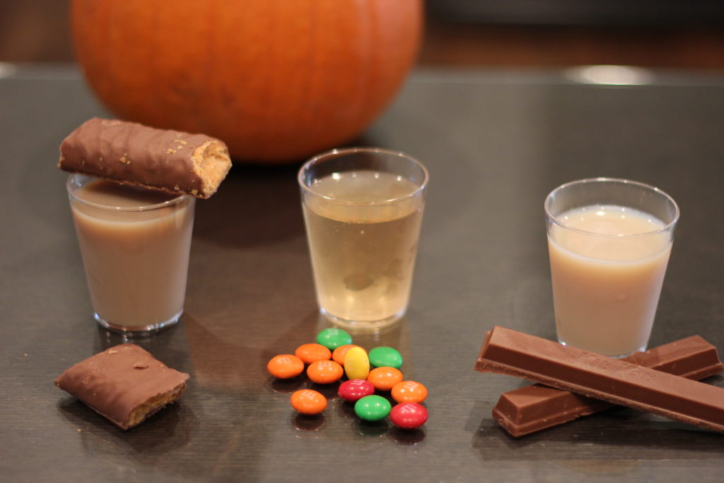 candy bar shots