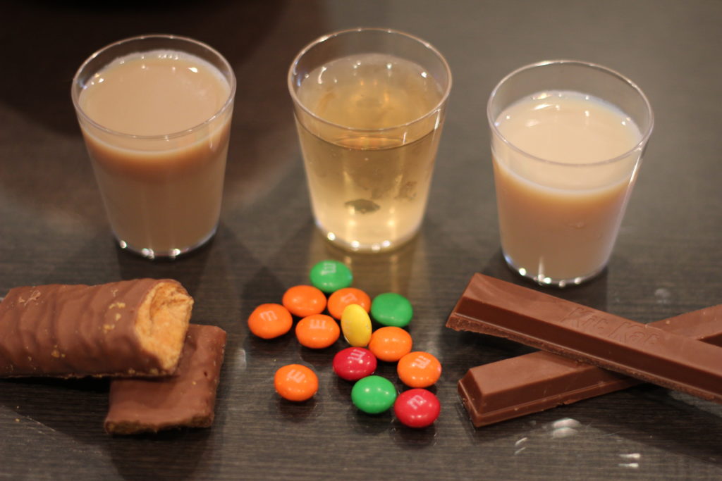 candy bar shots