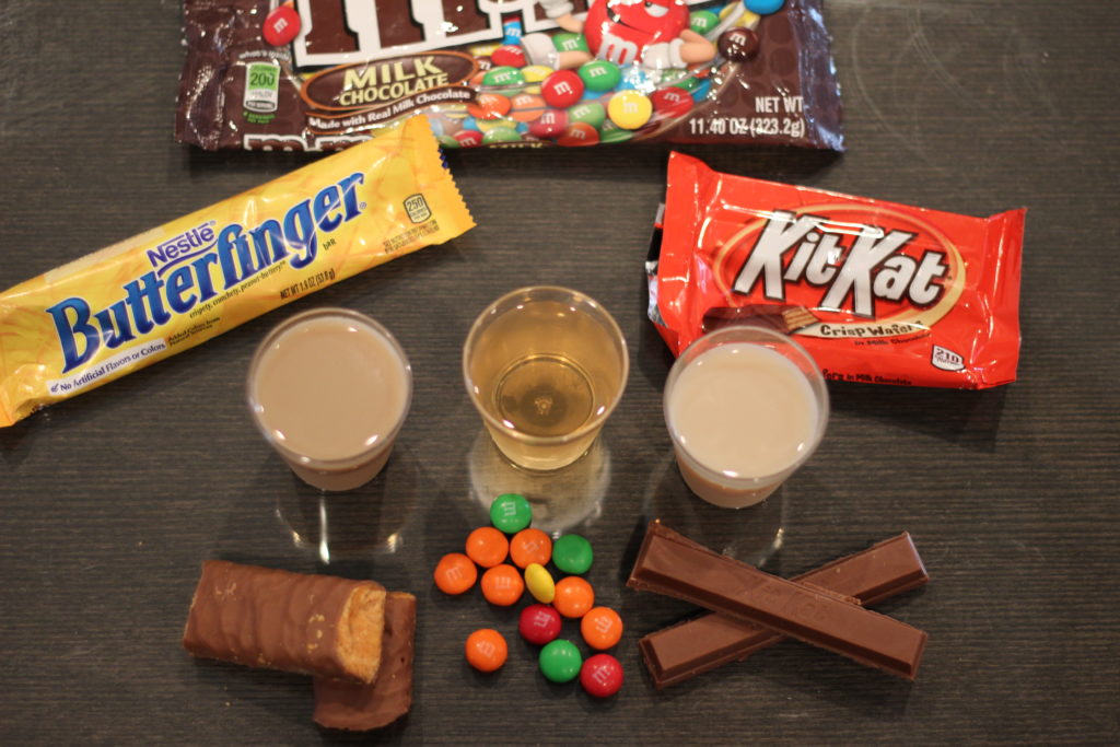 candy bar shots