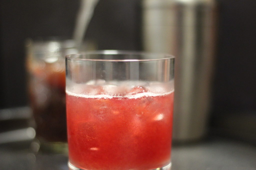 bourbon cranberry fig jam cocktail