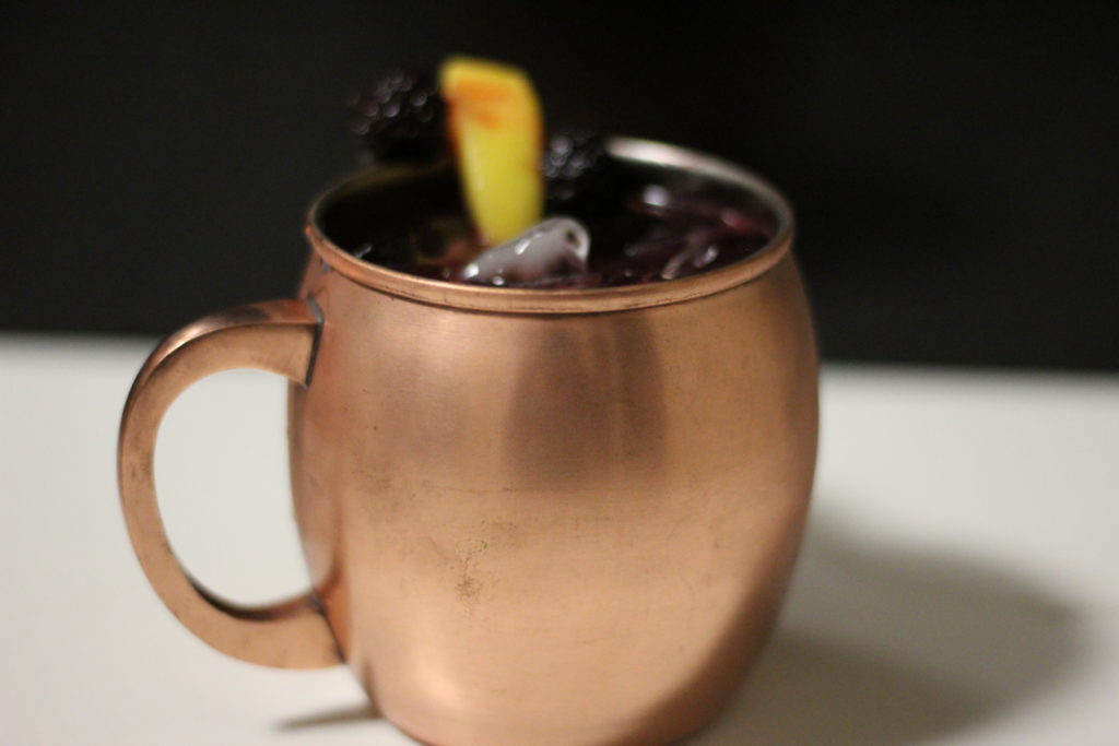 blackberry peach moscow mule