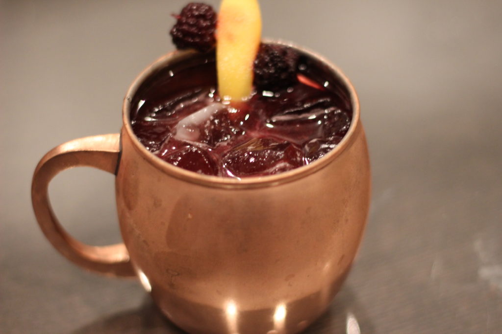 blackberry peach moscow mule