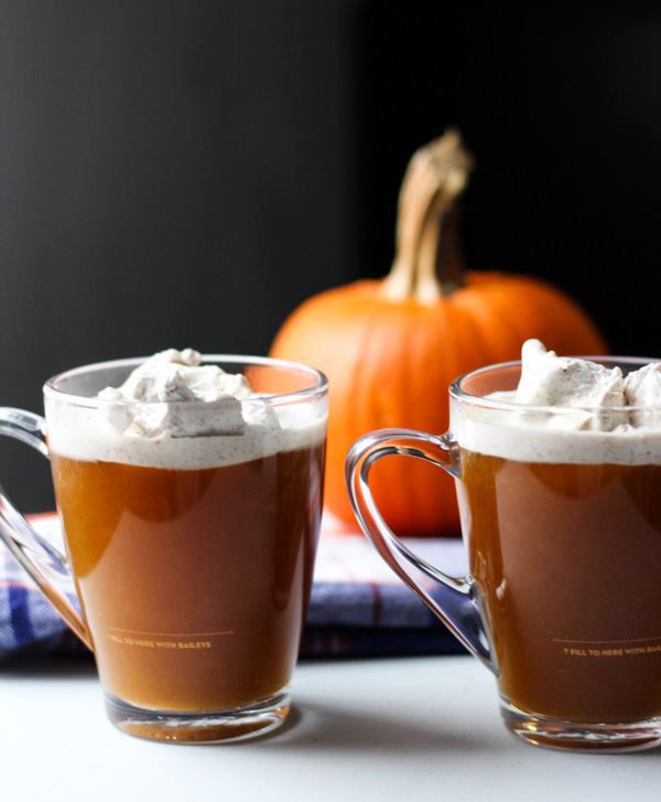 pumpkin hot toddy with cinnamon whipped cream-itsmyhappyhour.com