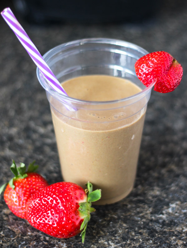 chocolate strawberry protein shake-itsmyhappyhour.com